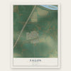 Fallon, Montana map print, the full design