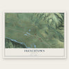 Frenchtown, Montana map print, the full design