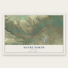 Havre North, Montana map print, the full design