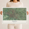 Map of Helena, Montana, 12 x 18 inch unframed archival matte print