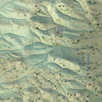 Close-up of the map of Helena Valley Northwest, Montana print showing street and building detail