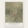 Hillside Colony, Montana map print, the full design