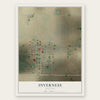 Inverness, Montana map print, the full design