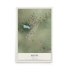 Map of Kevin, Montana, 12 x 18 inch unframed archival matte print