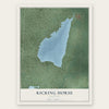 Kicking Horse, Montana map print, the full design