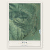 Kila, Montana map print, the full design