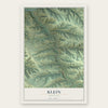 Klein, Montana map print, the full design