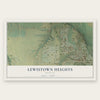 Lewistown Heights, Montana map print, the full design