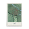 Map of Libby, Montana, 12 x 18 inch unframed archival matte print