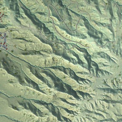 Close-up of the map of Lockwood, Montana print showing street and building detail