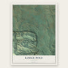 Lodge Pole, Montana map print, the full design