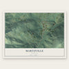 Marysville, Montana map print, the full design