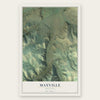 Maxville, Montana map print, the full design