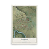 Map of Nashua, Montana, 12 x 18 inch unframed archival matte print