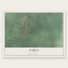 Pablo, Montana map print, the full design