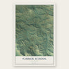 Parker School, Montana map print, the full design