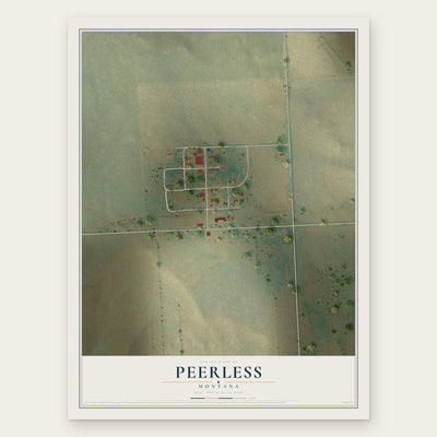 Peerless, Montana map print, the full design