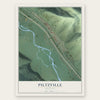 Piltzville, Montana map print, the full design