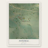 Potomac, Montana map print, the full design