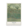 Map of Ryegate, Montana, 12 x 18 inch unframed archival matte print