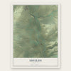 Shields, Montana map print, the full design