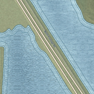 Second close-up of the map of Sunburst, Montana print showing more streets and buildings