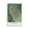 Map of Townsend, Montana, 12 x 18 inch unframed archival matte print