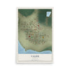 Map of Valier, Montana, 12 x 18 inch unframed archival matte print