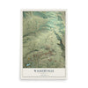 Map of Walkerville, Montana, 12 x 18 inch unframed archival matte print
