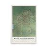 Map of White Sulphur Springs, Montana, 12 x 18 inch unframed archival matte print