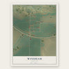 Windham, Montana map print, the full design