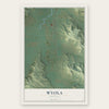Wyola, Montana map print, the full design