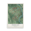 Map of Bermuda Run, North Carolina, 12 x 18 inch unframed archival matte print