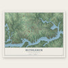 Bethlehem, North Carolina map print, the full design