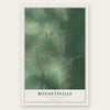 Bonnetsville, North Carolina map print, the full design