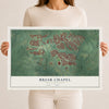 Map of Briar Chapel, North Carolina, 12 x 18 inch unframed archival matte print