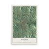 Map of Canton, North Carolina, 12 x 18 inch unframed archival matte print