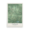 Map of Carthage, North Carolina, 12 x 18 inch unframed archival matte print
