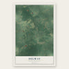Delway, North Carolina map print, the full design