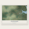 Engelhard, North Carolina map print, the full design