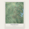 Enochville, North Carolina map print, the full design
