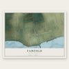 Fairfield, North Carolina map print, the full design