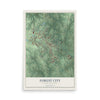 Map of Forest City, North Carolina, 12 x 18 inch unframed archival matte print