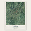 Foscoe, North Carolina map print, the full design