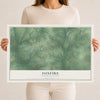 Map of Foxfire, North Carolina, 12 x 18 inch unframed archival matte print