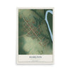 Map of Hamilton, North Carolina, 12 x 18 inch unframed archival matte print