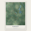 Harnett, North Carolina map print, the full design
