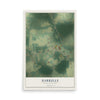 Map of Harrells, North Carolina, 12 x 18 inch unframed archival matte print