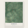 Hobbton, North Carolina map print, the full design
