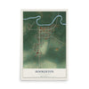 Map of Hookerton, North Carolina, 12 x 18 inch unframed archival matte print